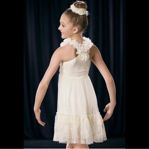 Weissman Showtime | Give Me Strength Elegant Yellow Dance Costume Dress, Size IC